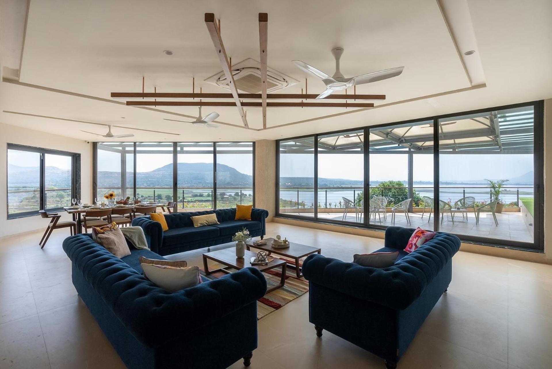 Pearl Lakeview Mansion By Stayvista - Lakeside Villa With Infinity Pool, Jacuzzi, In-House Theatre & Games Room อิกัตปุรี ภายนอก รูปภาพ